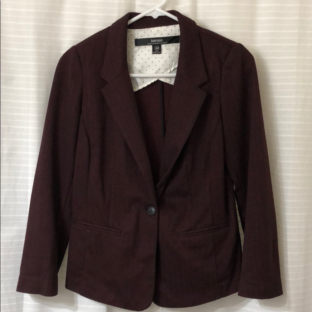 Kensie maroon blazer